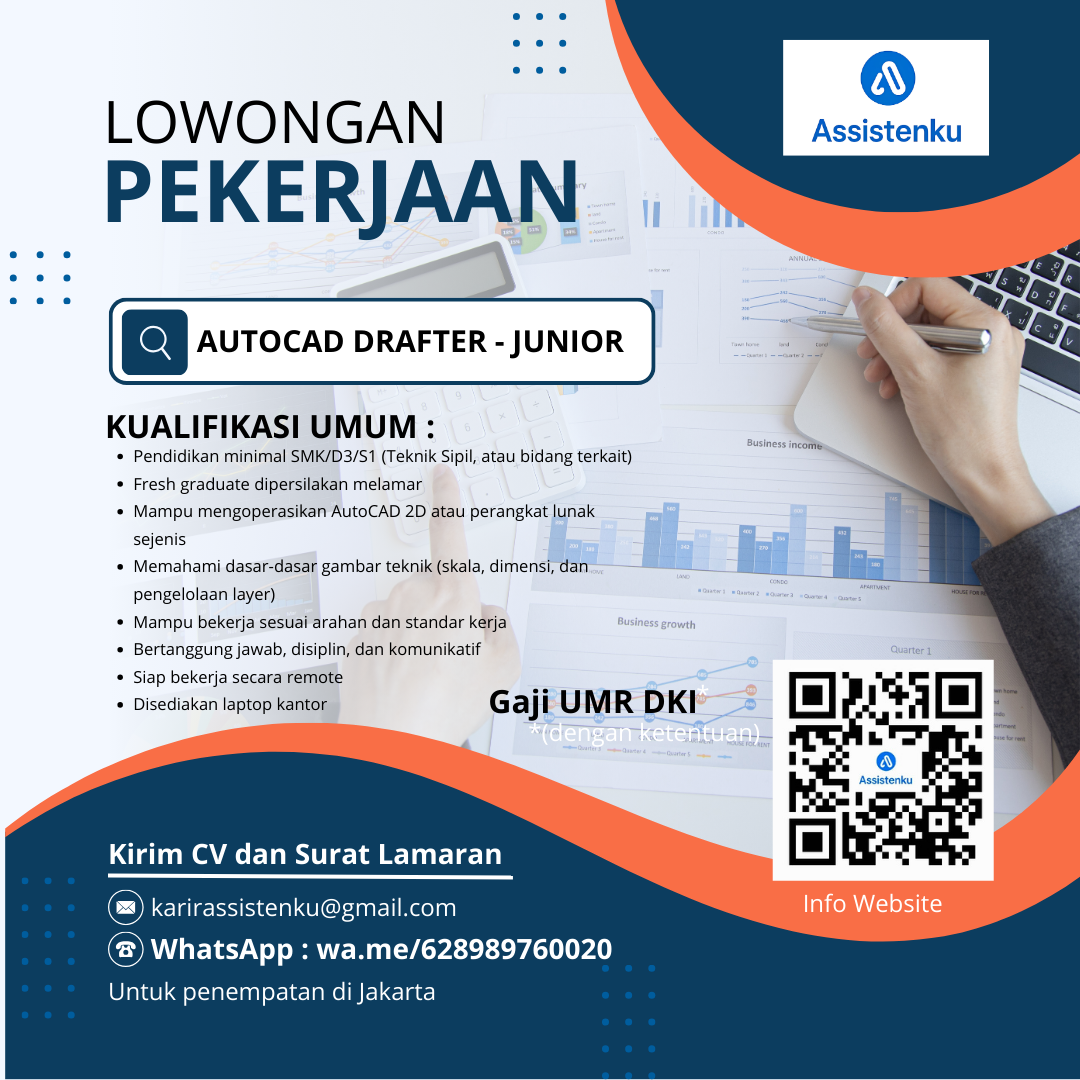 Lowongan AutoCAD Drafter Assistenku